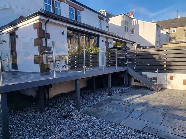 New Decking Garden Makeover in Cardonald