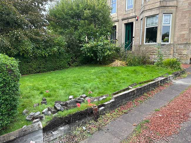 Photo before we started the driveway project in Burnside Glasgow Photo before we started the driveway project in Burnside Glasgow
